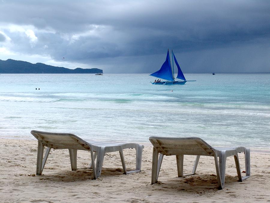 Stormy Beach - Boracay, Philippines Photograph