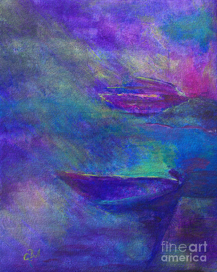 Storm Boats Painting by Claire Bull