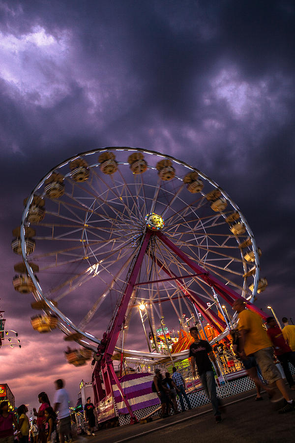 Storm brewing at the Fair Photograph by Sennie Pierson