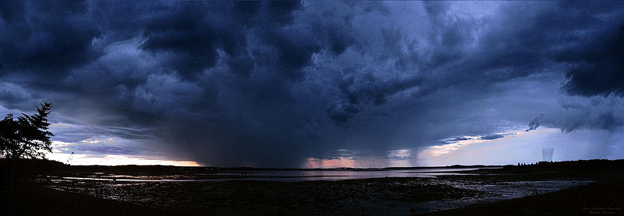Storm Cell Over Lubec Maine Photograph by Marty Saccone - Fine Art America