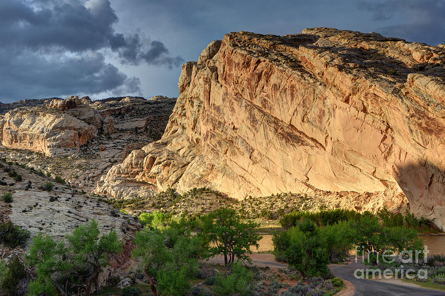 Storm Clouds above Split Mountain Dinosaur National Monument Photograph by Gary Whitton