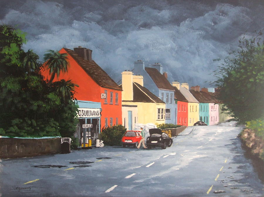 Car Painting - Storm Clouds, Eyeries by Tony Gunning