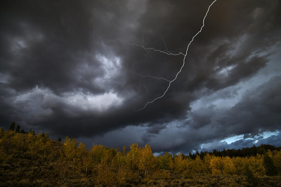Storm Clouds, Grand Teton Np, Wy Photograph by Mark Newman