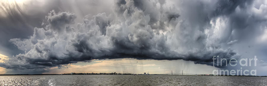 Storm Clouds Photograph - Storm Clouds over Charleston South Carolina by Dustin K Ryan