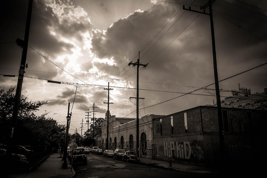 Storm Clouds Over Chartres Street in New Orleans. by Louis Maistros Storm Clouds Over Chartres Street in New Orleans. by Louis Maistros