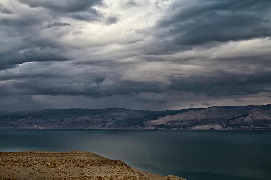 Storm Clouds Over Dead Sea Photograph by Avi Morag Photography