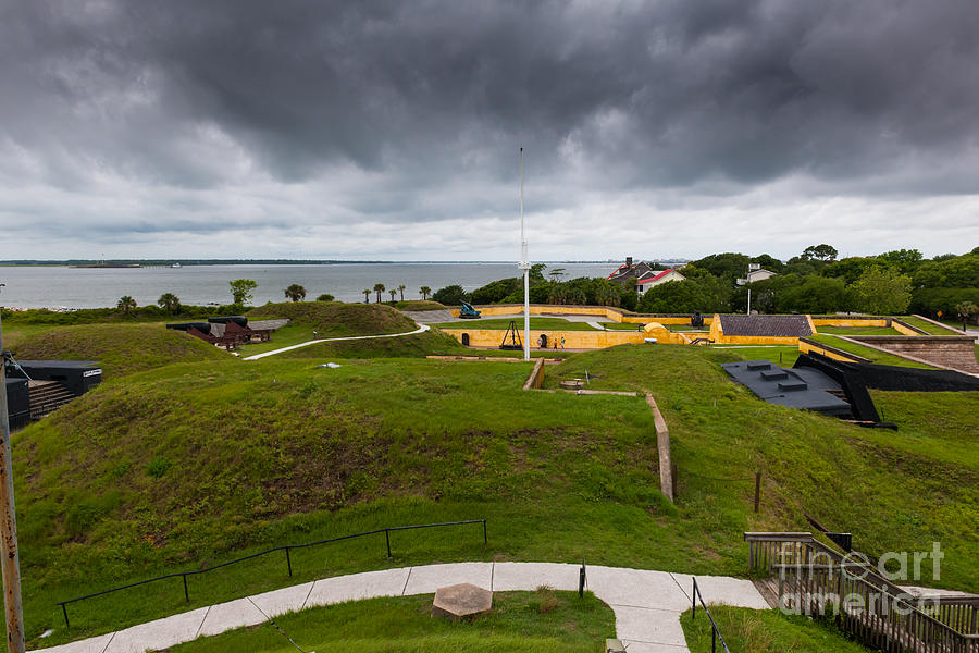Storm Clouds over Fort Moultrie Photograph by Dale Powell