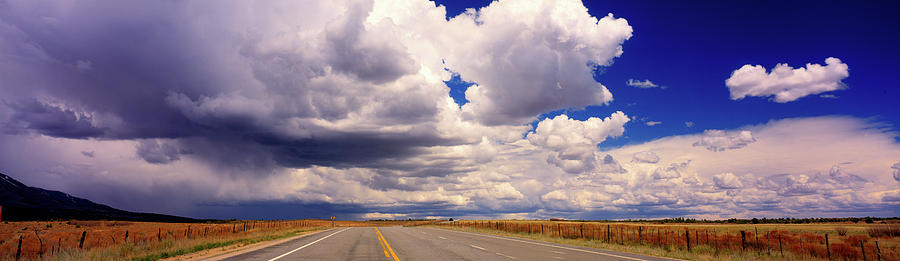 Storm Clouds Over Highway Photograph by Panoramic Images
