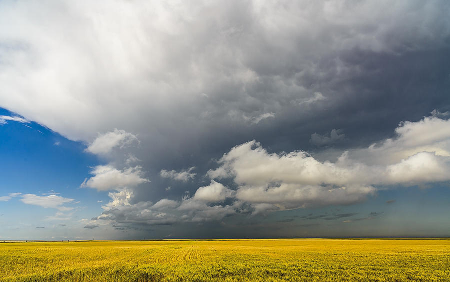 Storm clouds over Kansas field Photograph by William Royer - Fine Art ...