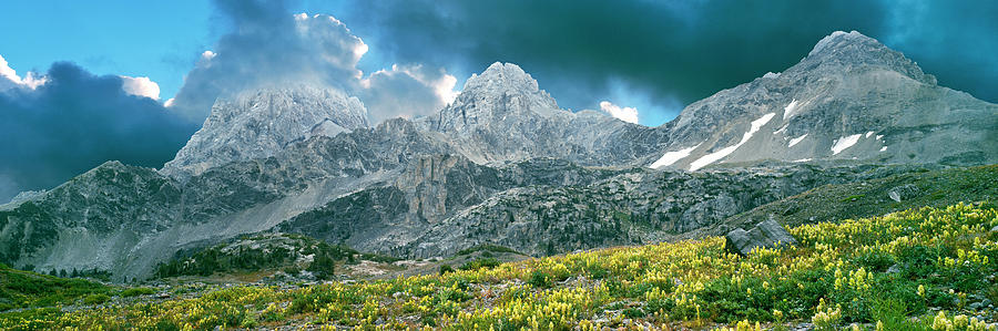 Grand Teton National Park Photograph - Storm Clouds Over Mountain, Teton by Panoramic Images