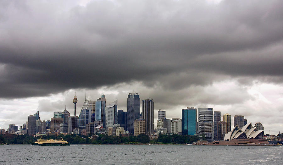 Storm Clouds Over Sydney Photograph by Stuart Litoff