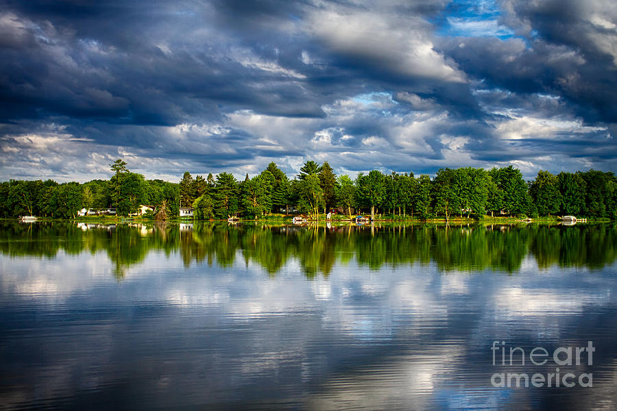 Storm Clouds Over the Lake Photograph by Jarrod Erbe