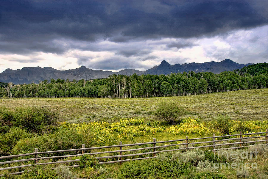 Storm Clouds Over The Rockies Photograph