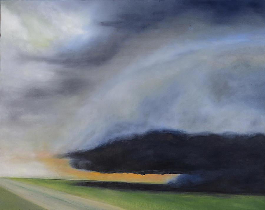 Storm coming.. Painting by Barbara Anna Knauf