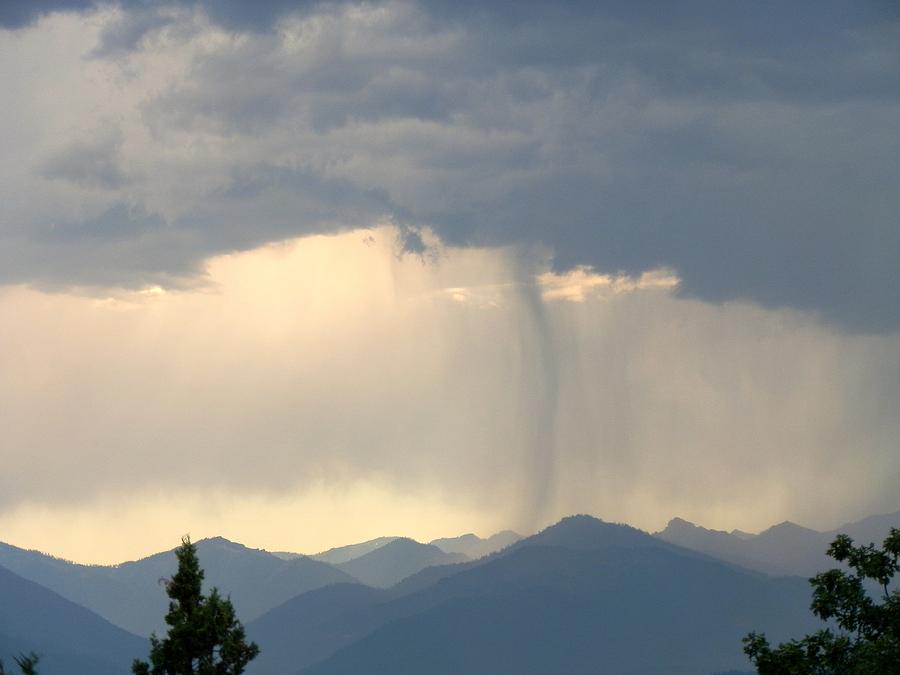 Storm Dropping on Mountains Photograph by William McCoy
