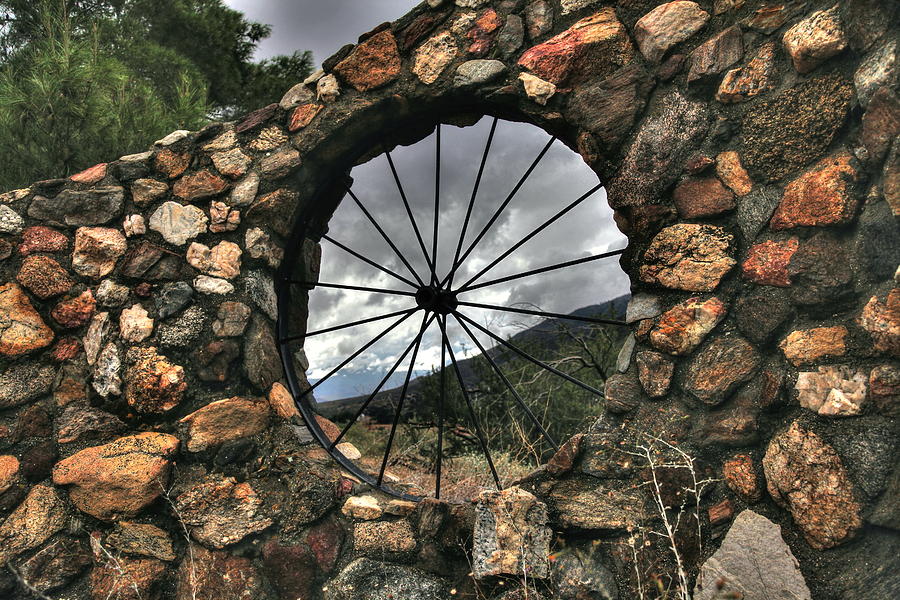 Storm in a Wagon Wheel Photograph by Stephen Dennstedt