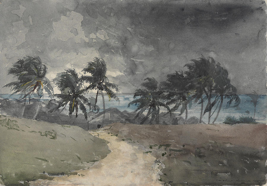 Winslow Homer Painting - STORM in BAHAMAS by Celestial Images