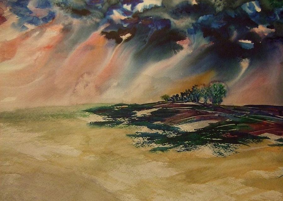 Storm in the Heartland Painting by Kim Shuckhart Gunns