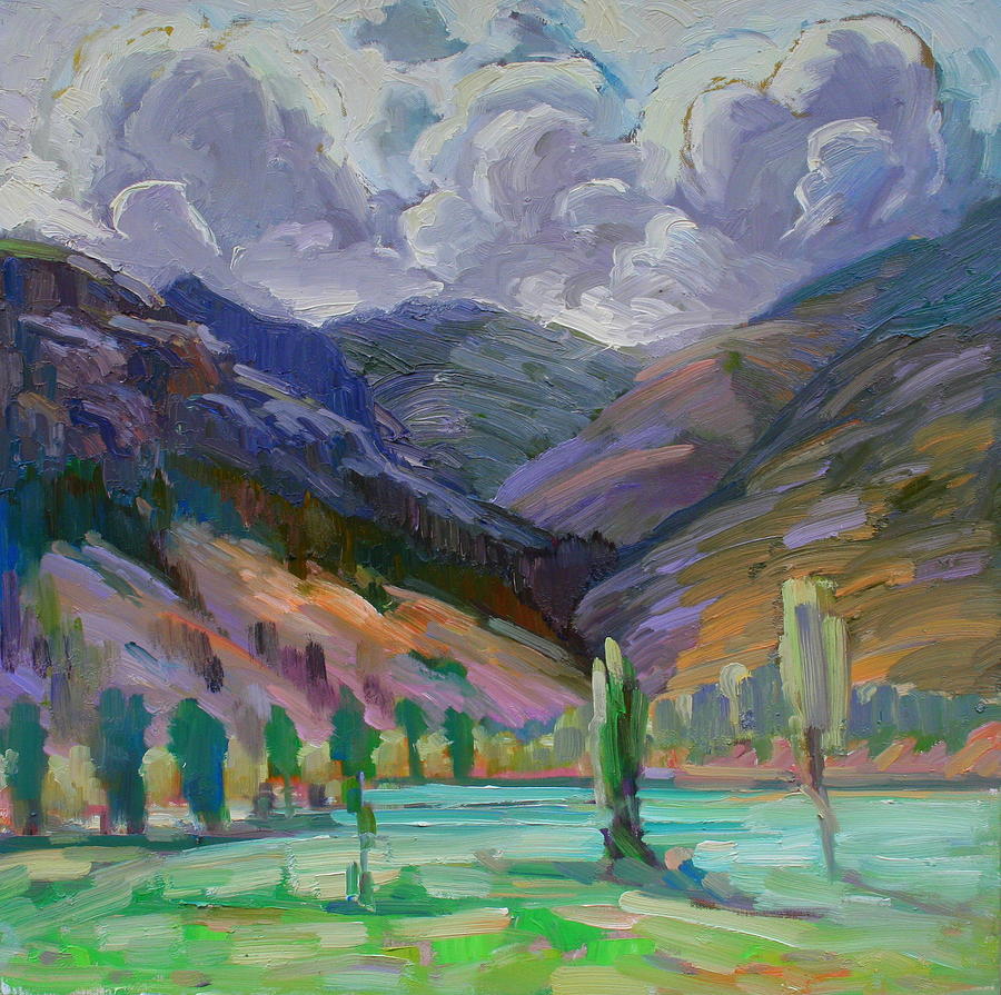 Storm in the Mountains Painting by Gregg Caudell