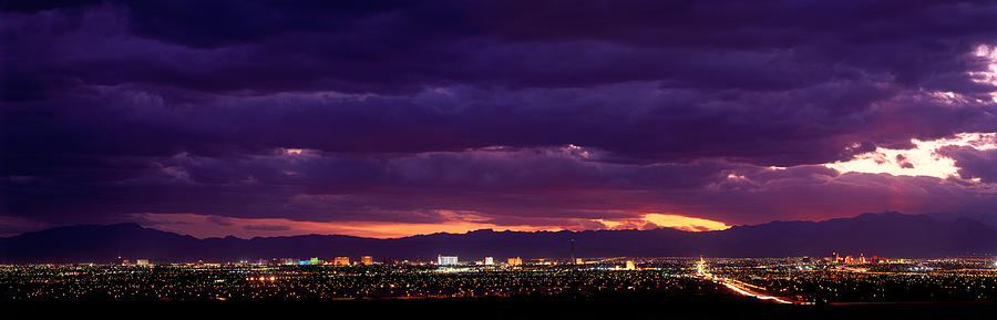 Las Vegas Photograph - Storm, Las Vegas, Nevada, Usa by Panoramic Images