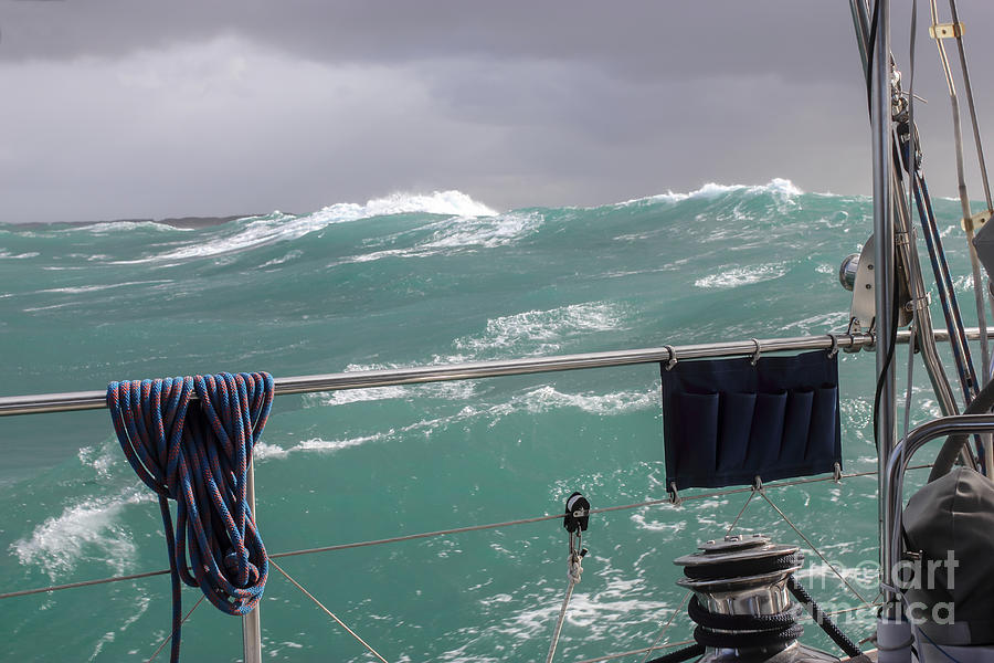 Nature Photograph - Storm on Tasman Sea by Jola Martysz