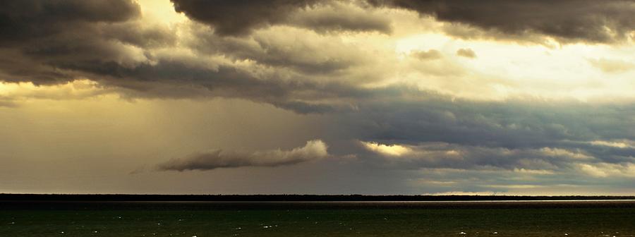 Storm Clouds on the Straits of Mackinac Photograph by Marysue Ryan