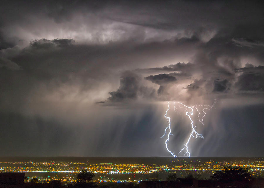 Storm Over Albuquerque Photograph by Alan Toepfer