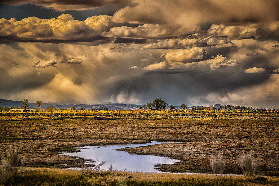 Storm over Carson Wetlands Photograph by Janis Knight