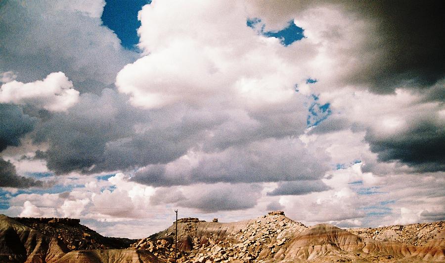 Storm Over Western  Desert Quarry Photograph by Belinda Lee
