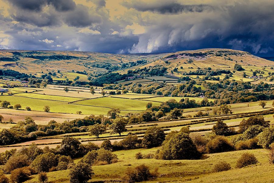 Storm over Farndale Photograph by Mark Egerton