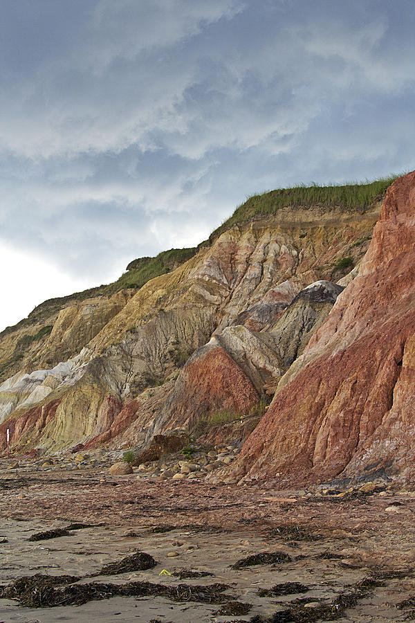Landscape Photograph - Storm over Gay Head Cliffs by Rosie McCobb
