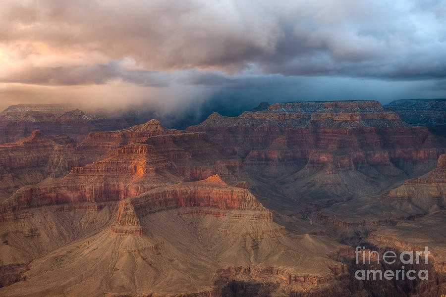 Storm Over Grand Canyon Photograph by Clarence Holmes