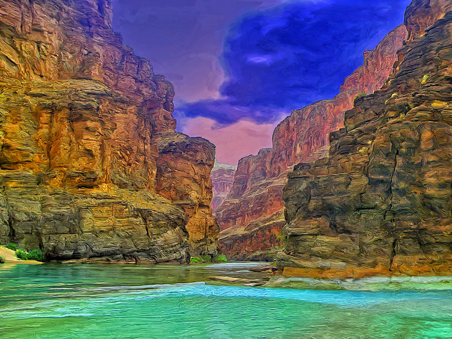 Storm Over Havasu Creek Painting by Dominic Piperata