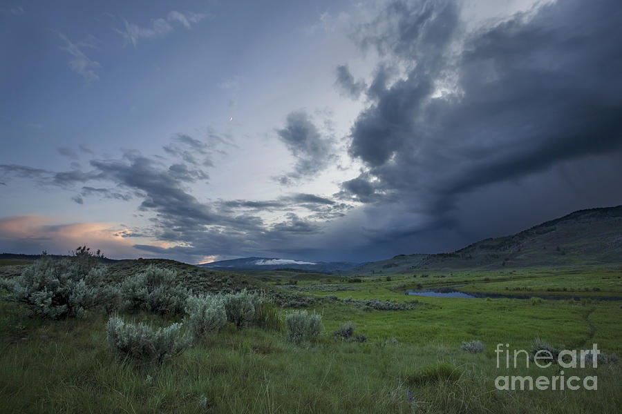 Storm over Lamar Valley Yellowstone Photograph by Matt Tilghman