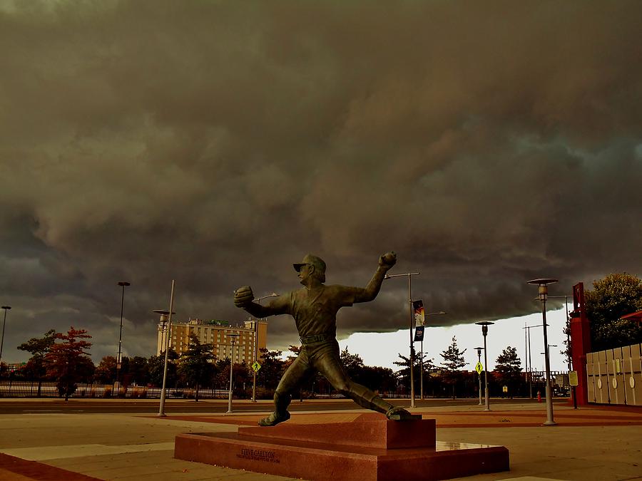 Storm Over Lefty Photograph by Ed Sweeney