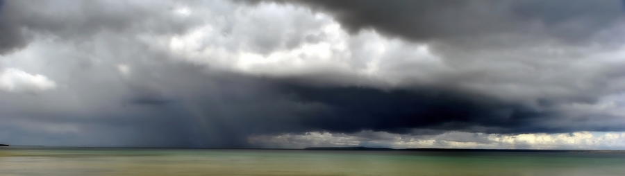Thunder Storm over Mackinac Island Michigan Photograph by Marysue Ryan