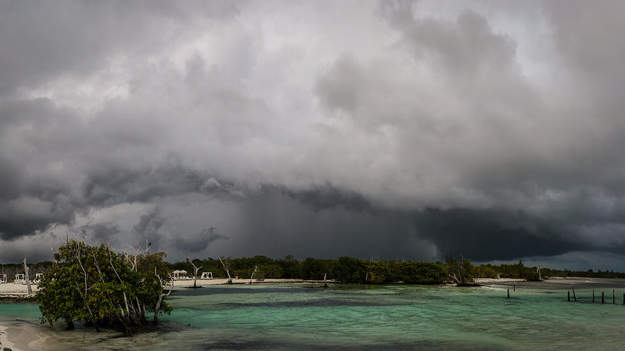 Beach Photograph - Storm over the Caribbean  by Michael Trofimov