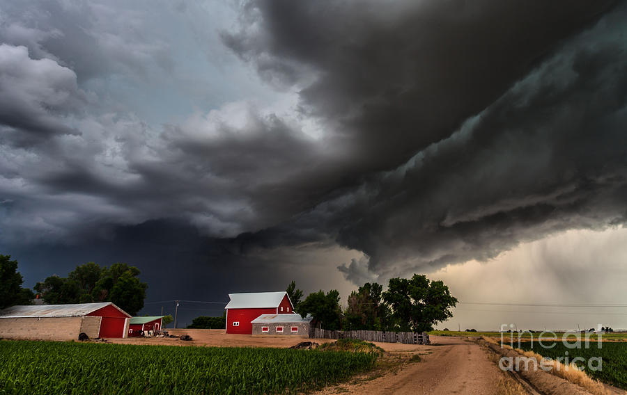 Storm Over The Farm Photograph by Steven Reed