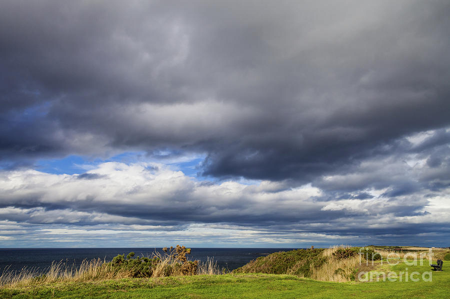 Storm Over The Firth At Portessie Photograph by Diane Macdonald Storm Over The Firth At Portessie Photograph by Diane Macdonald