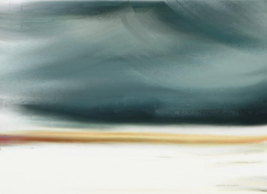 Storm over White Sands Painting by Lenore Senior