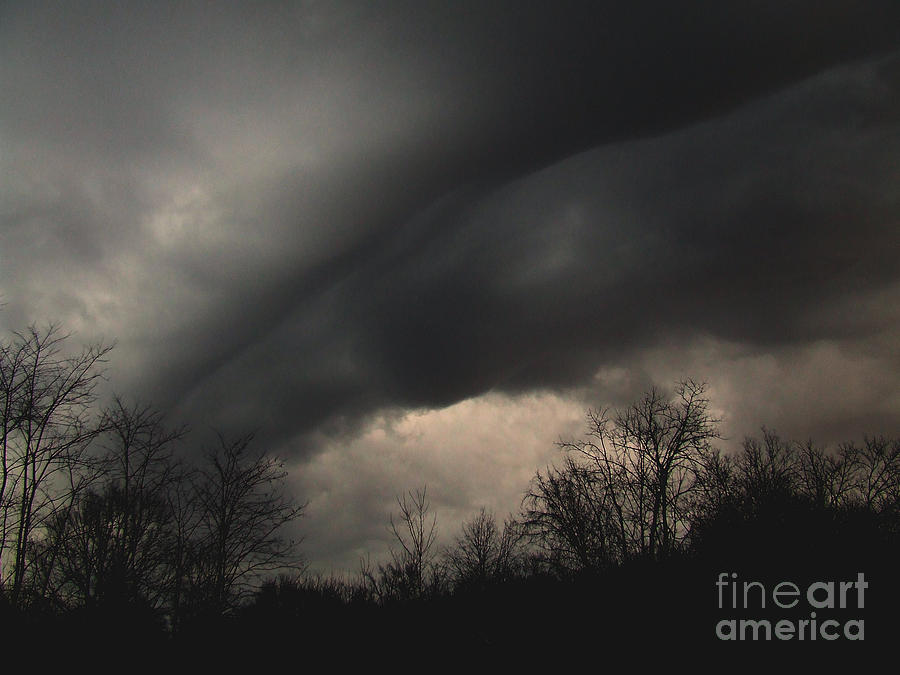 Tree Photograph - Storm overhead by Scott Bennett