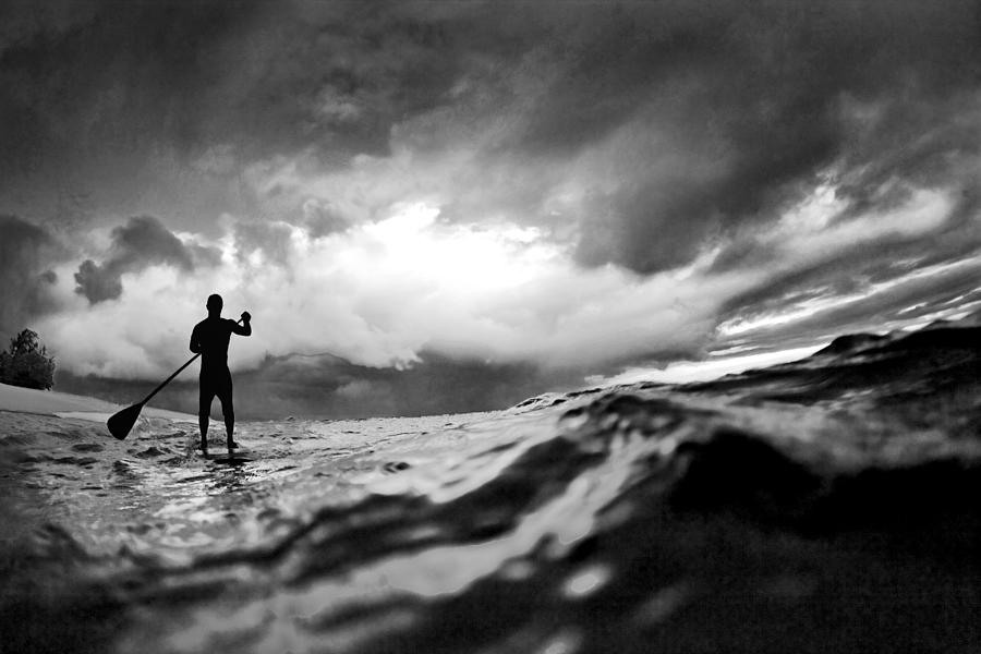 Storm paddler Photograph by Sean Davey