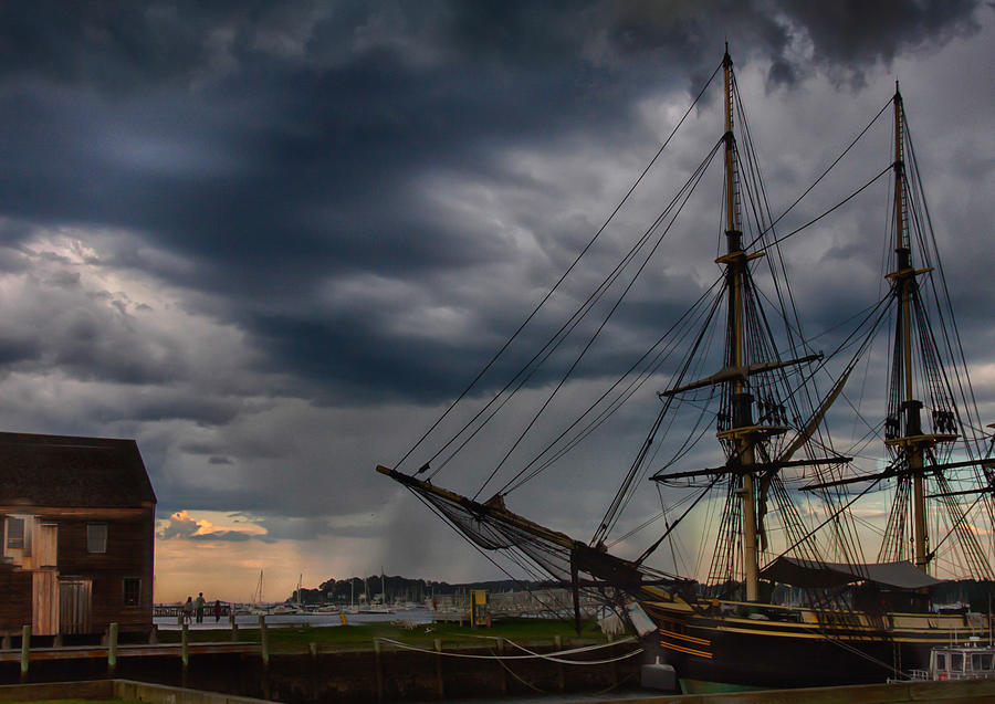Storm passing Salem Photograph by Jeff Folger