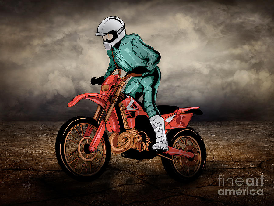 Transportation Digital Art - Storm Rider V1 by Peter Awax