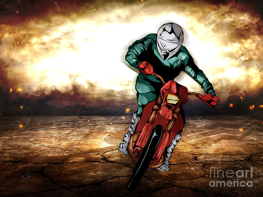 Transportation Digital Art - Storm Rider V2 by Peter Awax