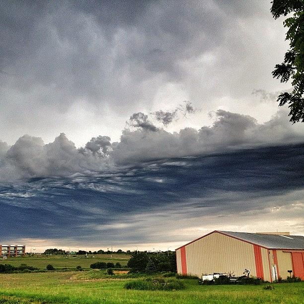 Igers Photograph - Storm Rolling In Over Farm by Rachel Z