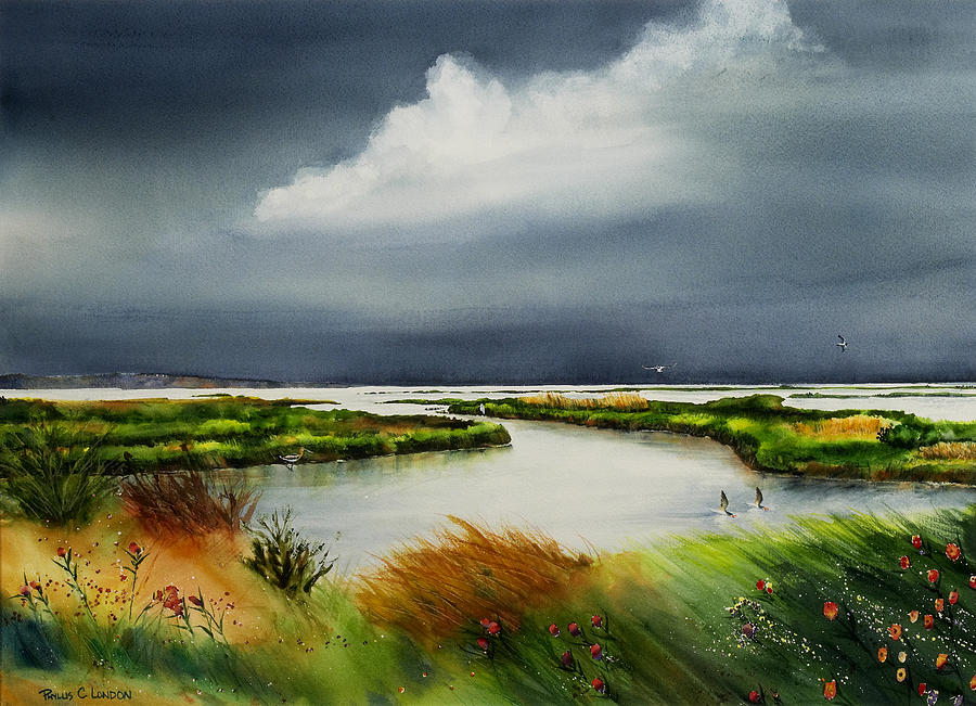 Storm Watch Painting by Phyllis London