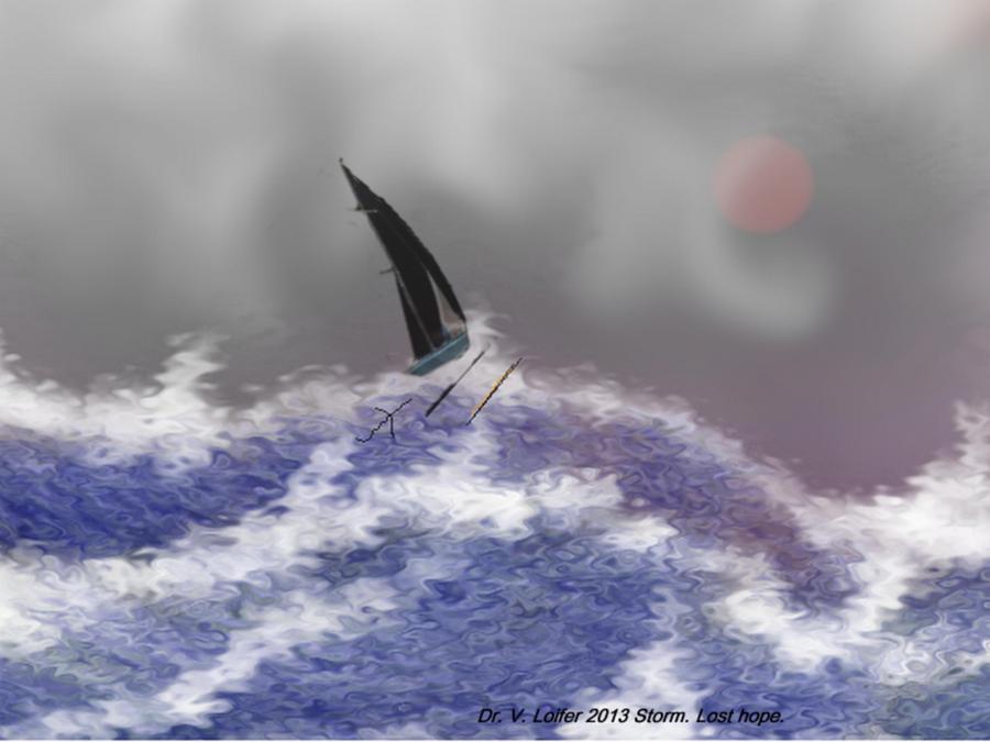Storm.Lost hope Digital Art by Dr Loifer Vladimir