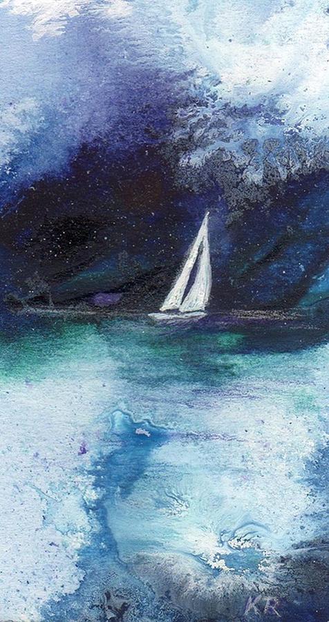 Stormy Seas Painting by Kay Ridge