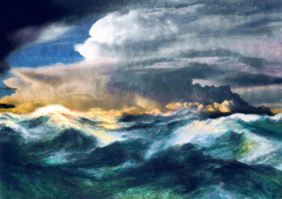Storms And The Power Of Nature Painting by Georgiana Romanovna